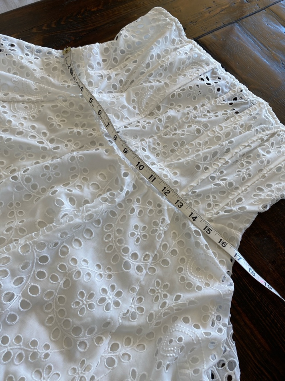 ASTR Deasia Strapless White Eyelet Mini Dress size L NWOT - Picture 6 of 8
